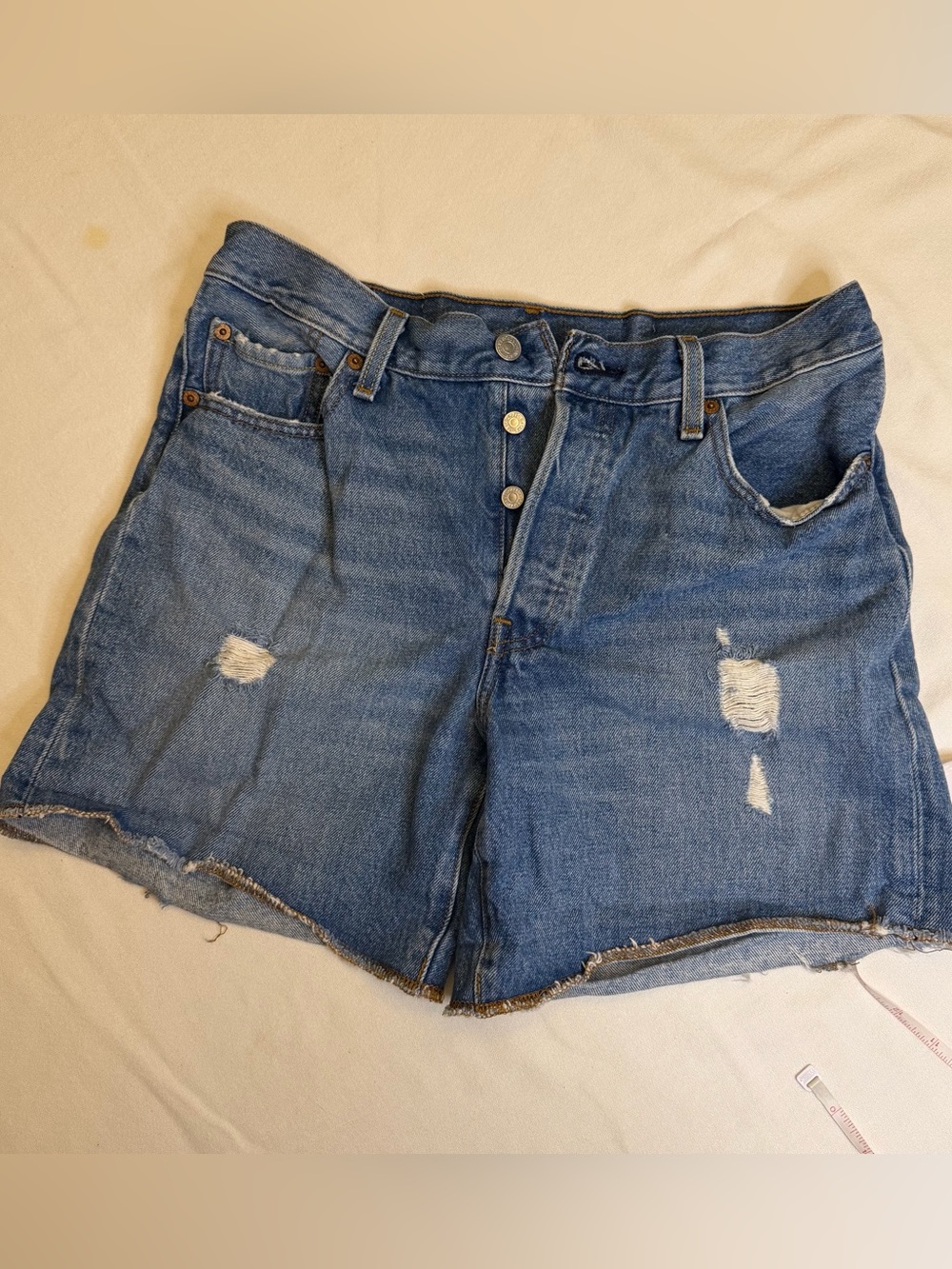Levi’s 501 Original Distressed Denim Cutoff Shorts Size W29